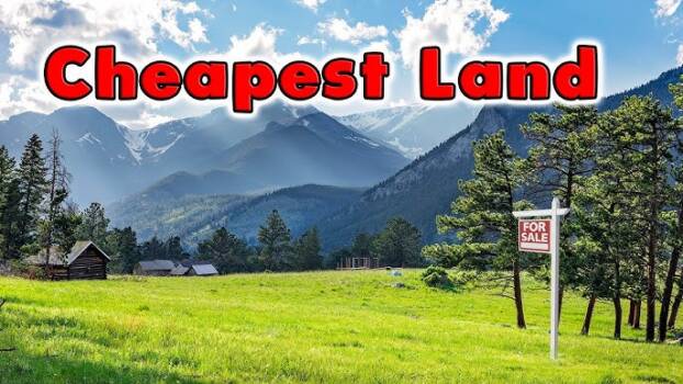 cheapest land in us